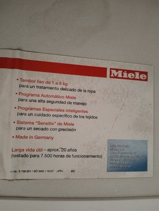 Secadora Miele YoungStyle Blanca