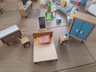 Set de Muebles para Casita de Muñecas
