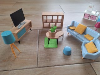 Set de Muebles para Casita de Muñecas