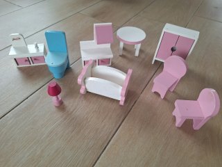 Set de Muebles para Casita de Muñecas