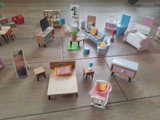 Set de Muebles para Casita de Muñecas