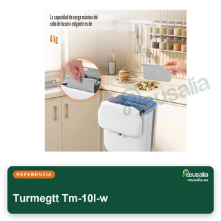 Cubo basura colgante cocina 10L con tapa