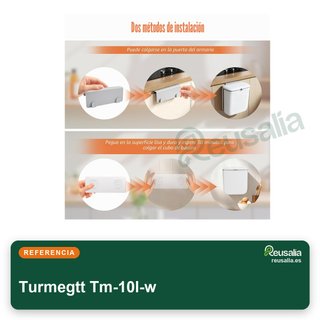 Cubo basura colgante cocina 10L con tapa