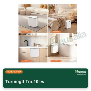 Cubo basura colgante cocina 10L con tapa