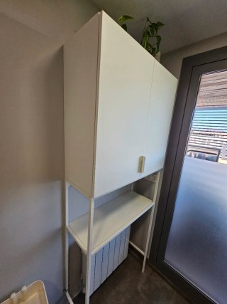 Mueble Auxiliar Blanco para Lavadora. Enhet (Ikea)