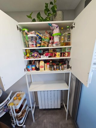 Mueble Auxiliar Blanco para Lavadora. Enhet (Ikea)