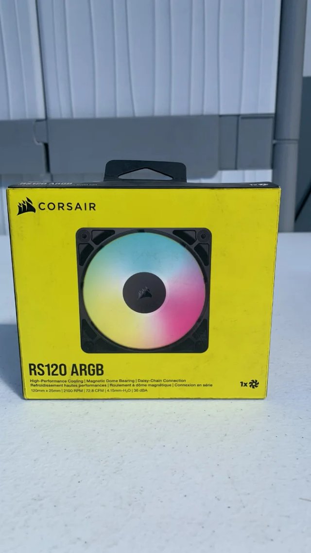 Ventilador Corsair RS120 ARGB PWM 120mm