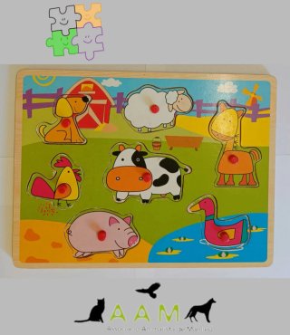 Puzzle de Madera con Animales