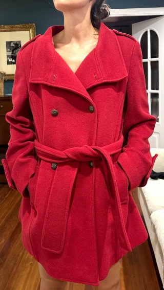 Chaquetón rojo/burdeos