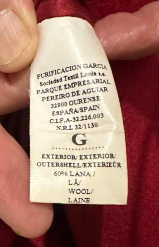Chaquetón rojo/burdeos