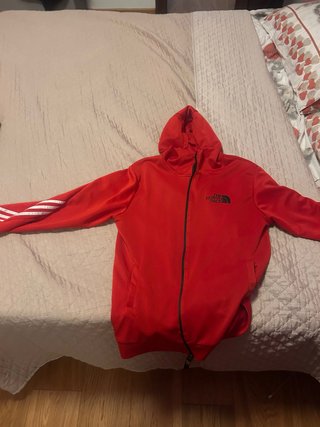 Felpa con cappuccio The North Face rossa