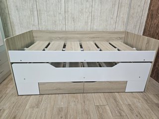 Cama nido de madera con 2 cajones