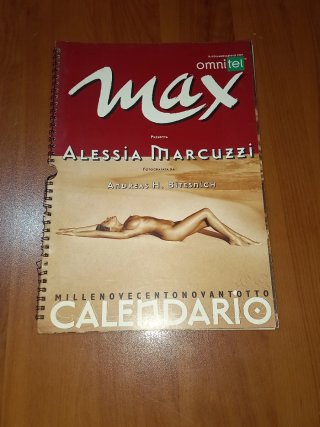 CALENDARIO ALESSIA MARCUZZI DEL 1998 EDIZIONE MAX