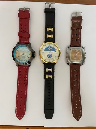 Lote 3 Relojes VANDRO Oro, Rojo