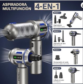 Aspiradora compresor Portátil Yomile 120W 4 EN 1