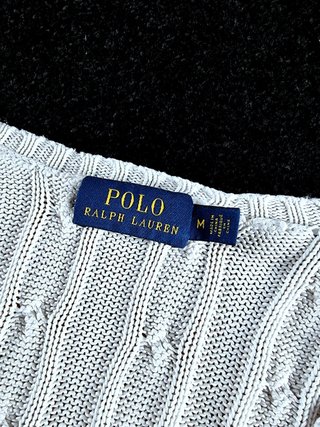 Sweater Cable Knit Polo Ralph Lauren Women's M