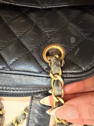 Bolso Cámara Chanel Negro Piel Acolchado