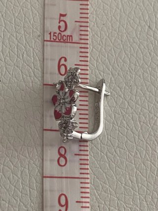 Pendientes de Plata con Diseño Floral