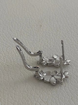 Pendientes de Plata con Diseño Floral