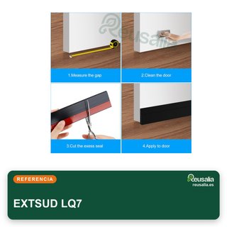 EXTSUD burlete puerta silicona autoadhesiva 4 pack