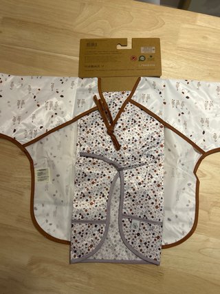 2 Baberos Manga Larga plastici