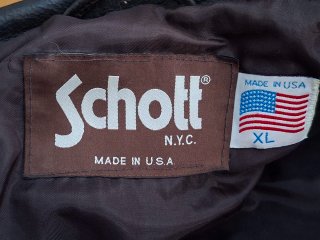 Chaqueta Cuero Hombre vintage marca Schott