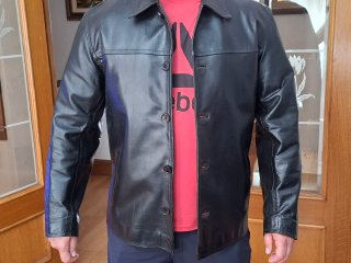 Chaqueta Cuero Hombre vintage marca Schott