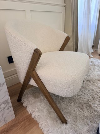 Butaca Zara Home Bouclé Beige - 3 disponibles