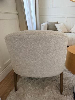 Butaca Zara Home Bouclé Beige - 3 disponibles