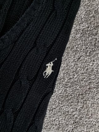 Sweater Cable Knit Polo Ralph Lauren Women's L