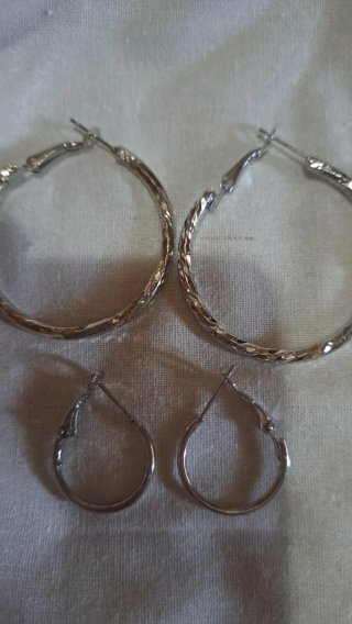 Set de 5 Aros Dorados y Plateados