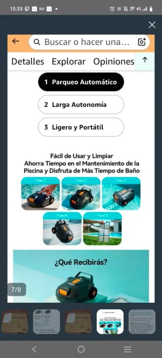 Robot Limpiafondos Piscina Redkey S200
