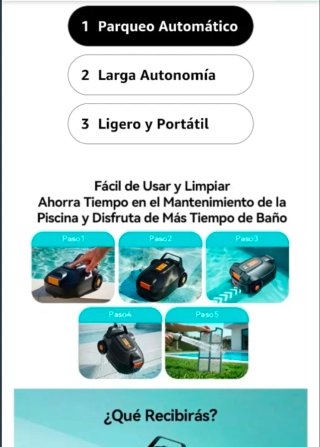 Robot Limpiafondos Piscina Redkey S200