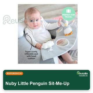 Nuby Little Penguin Sit-Me-Up cojín hinchable