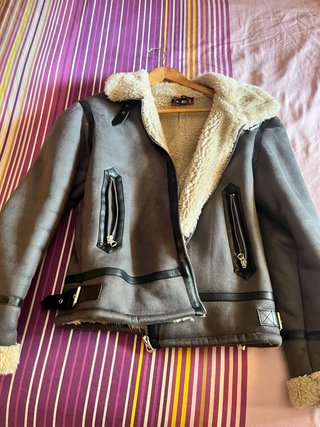 Cazadora Aviador Gris Talla M