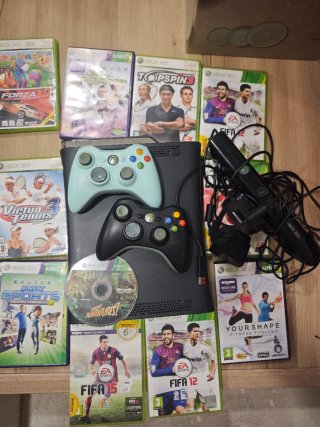 Xbox 360 con Kinect y juegos