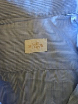 Camisa Azul 1989 Jorge Jaumot Algodon
