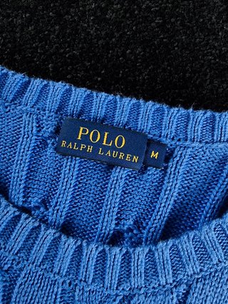 Sweater Cable Knit Polo Ralph Lauren Women's M
