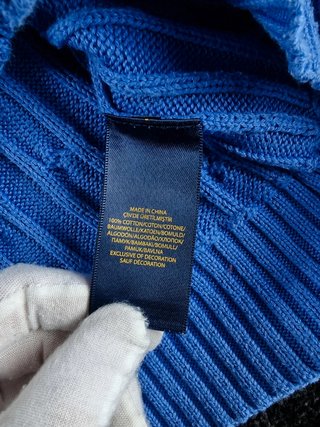 Sweater Cable Knit Polo Ralph Lauren Women's M