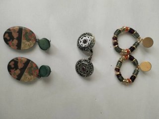 Lote de 3 pares de pendientes