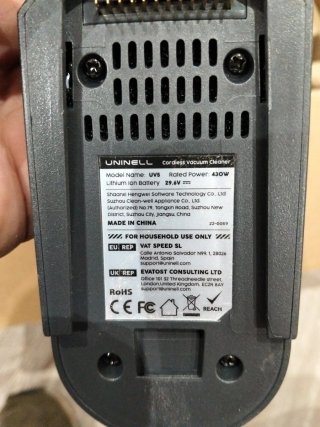 Aspiradora Inalámbrica UNINELL Modelo UV5