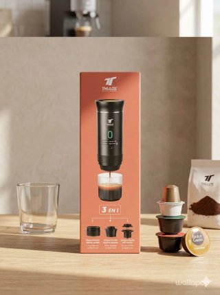 Cafetera Portátil Thulos 3 en 1