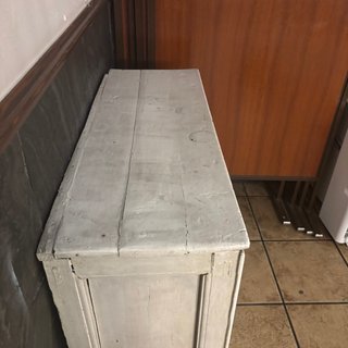 Armario Platero de Madera Blanco
