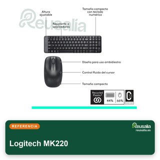 Logitech MK220 teclado y ratón inalámbrico