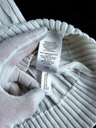 Sweater Cable Knit Polo Ralph Lauren Women's L