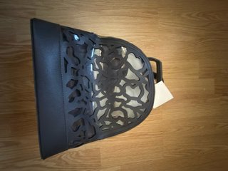 Mochila bolso transparente y negra- A estrenar