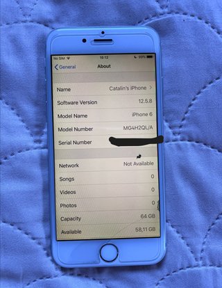 iPhone 6 64GB Silver - (totalmente funcional)