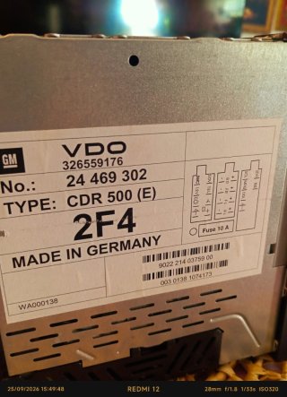 Radio CD VDO Dayton y VDO CDR 500