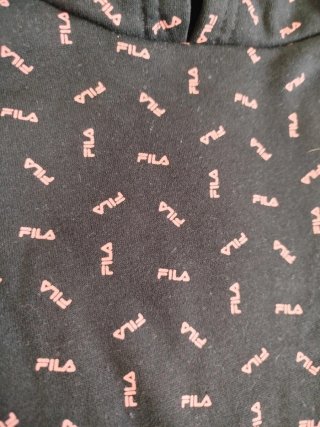 Sudadera Fila Negra con Capucha Talla 14