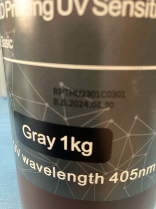 2 bottiglie di resina Anycubic Basic Grigio 1kg